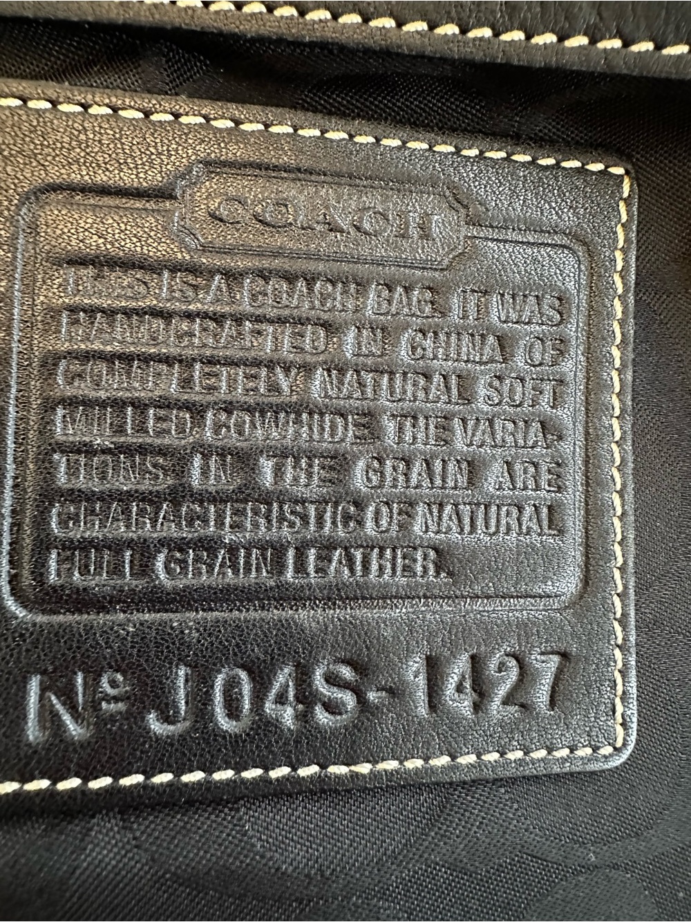Coach Black Pebbled Leather Hobo Shoulder Bag - Picture 2 of 15